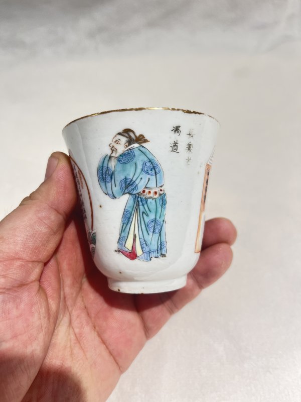 粉彩无双谱铃铛杯 - 图5