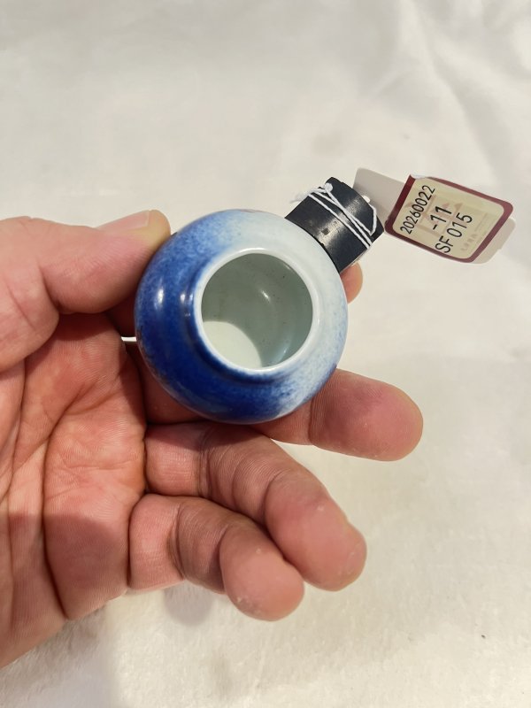 青花釉里红云龙三现纹鸟罐一套 - 图17