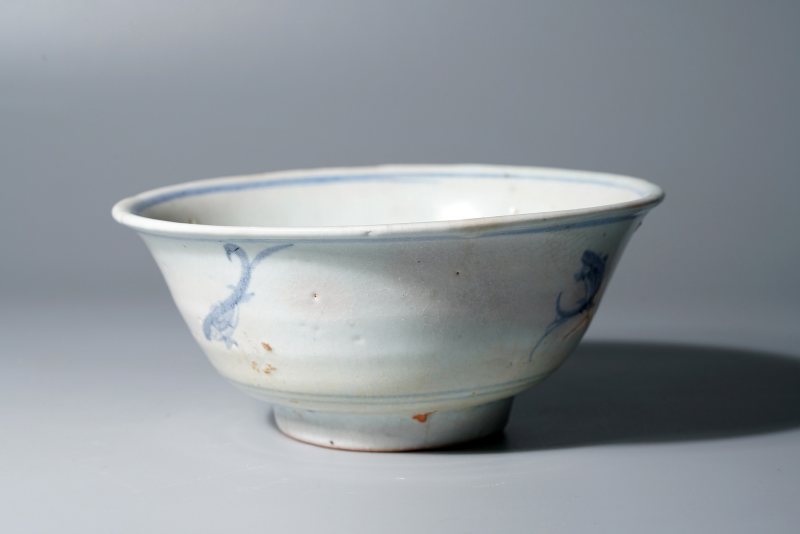 明中期 青花鱼纹碗 - 图4