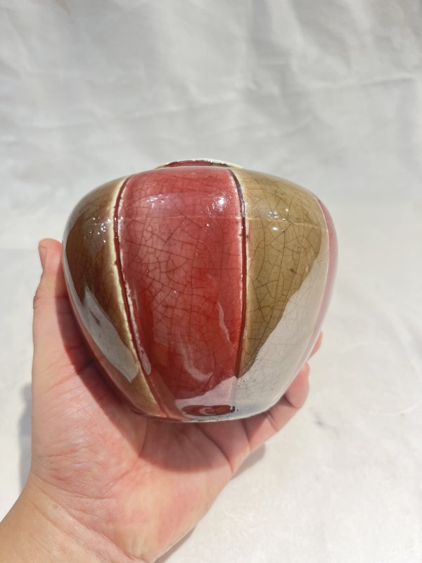 窑变釉三阳开泰苹果尊 - 图5