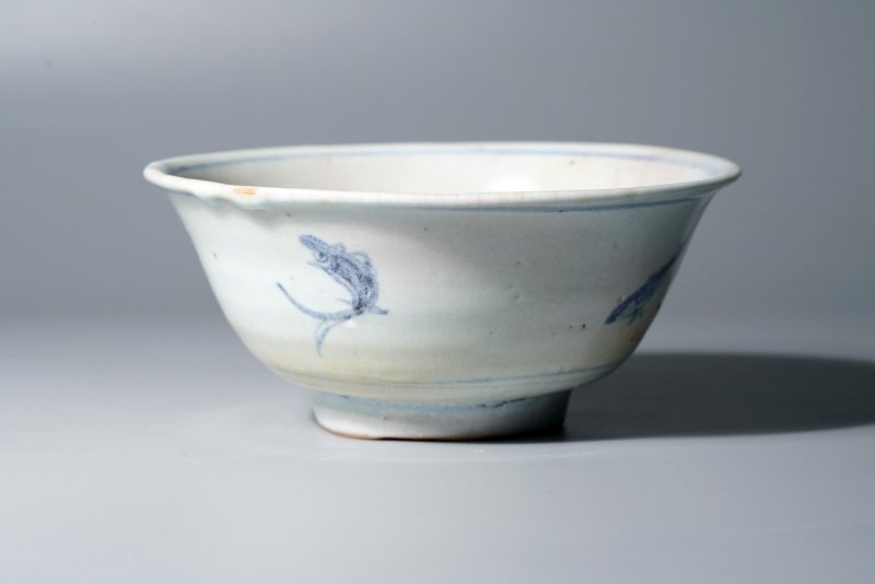 明中期 青花鱼纹碗 - 图6
