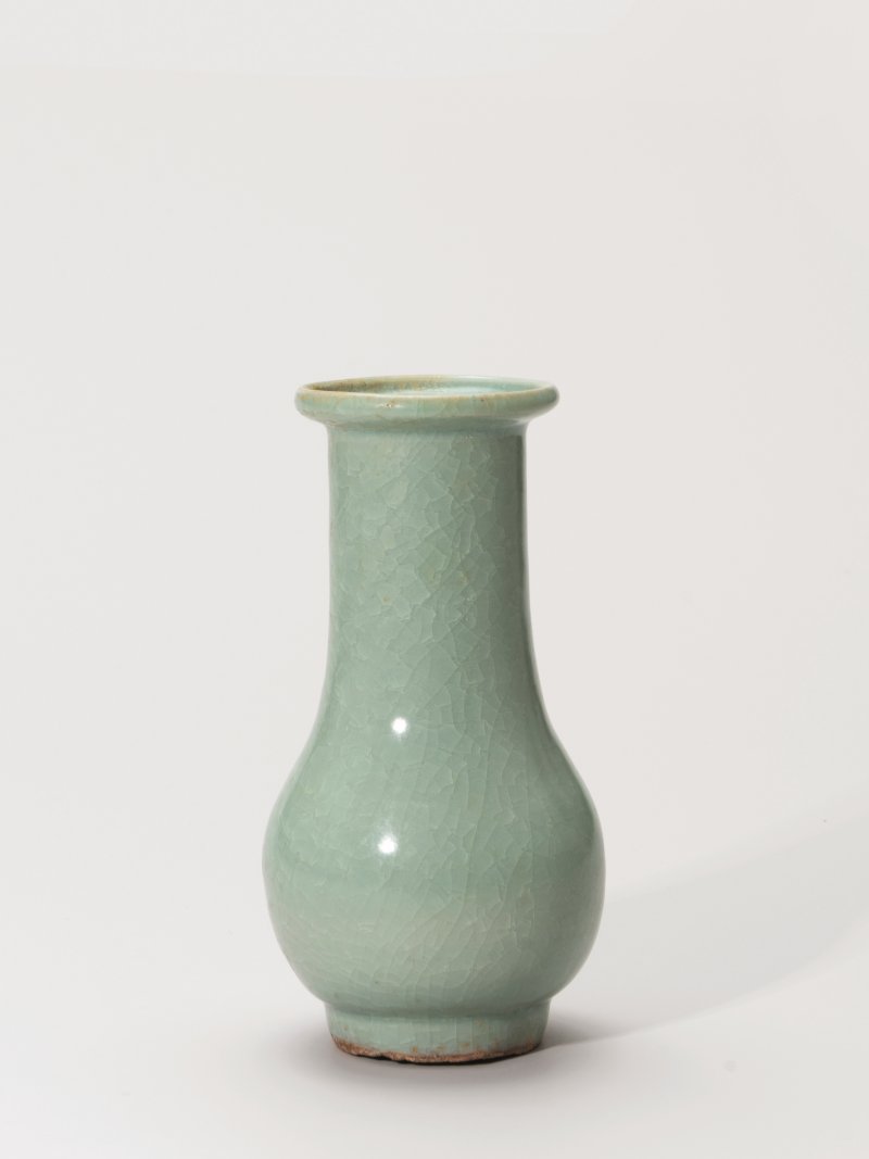 明 龙泉窑粉青釉箸瓶