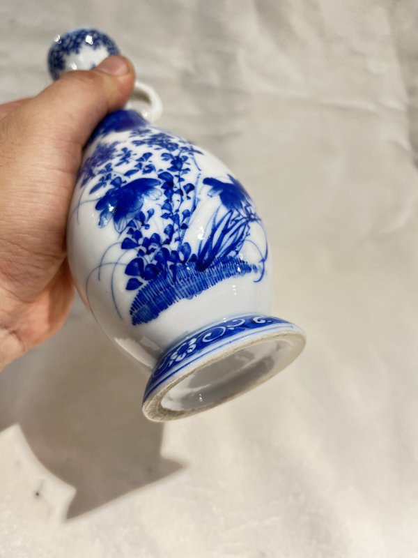 青花花卉纹双耳瓶 - 图10