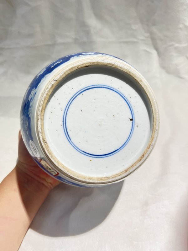 青花开光博古纹罐 - 图8