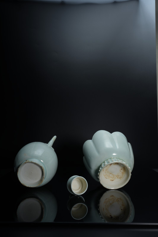 湖田窑狮钮温碗壶 - 图2