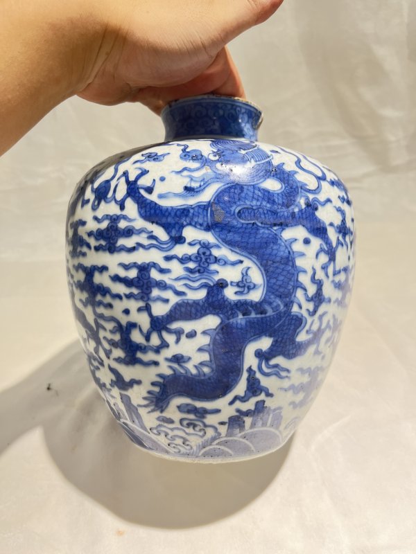 青花云龙纹太白尊 - 图6