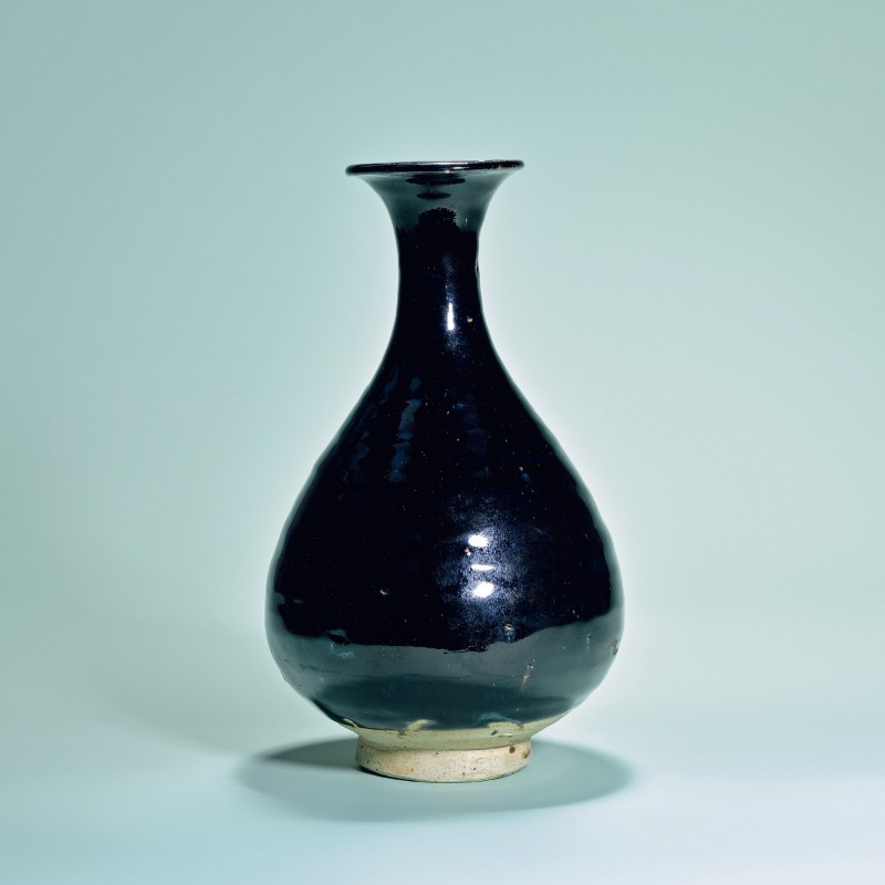 明 黑釉玉壶春瓶