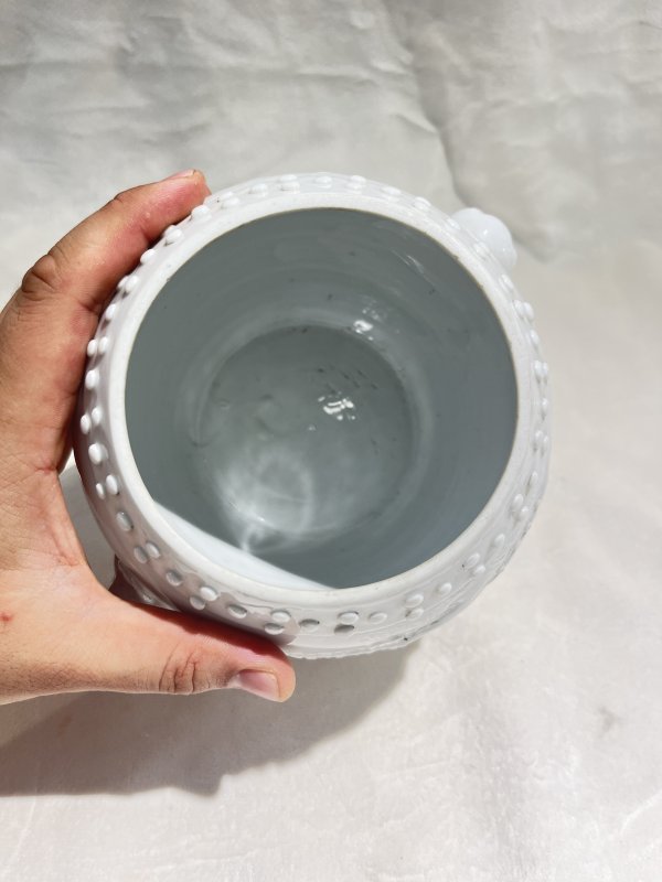 德化白瓷梅花纹盖罐 - 图9
