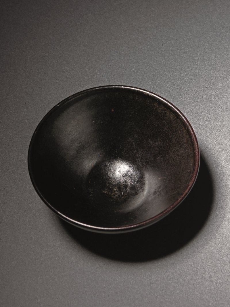 明 吉州窑黑釉茶碗 - 图2