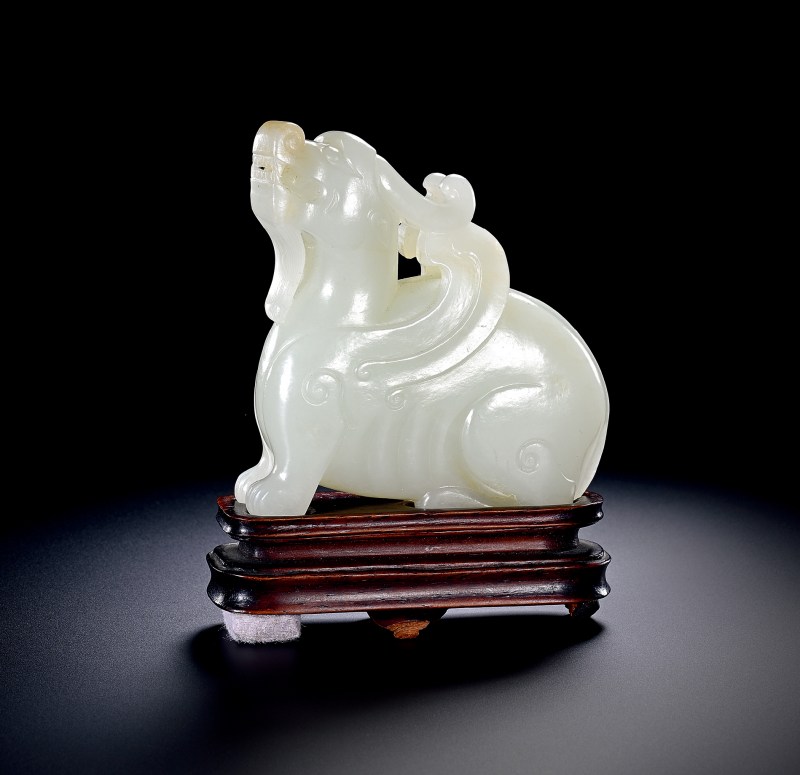 明 白玉瑞兽