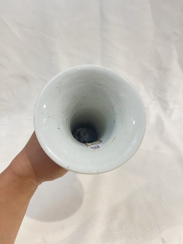 青花兽面纹花觚 - 图6
