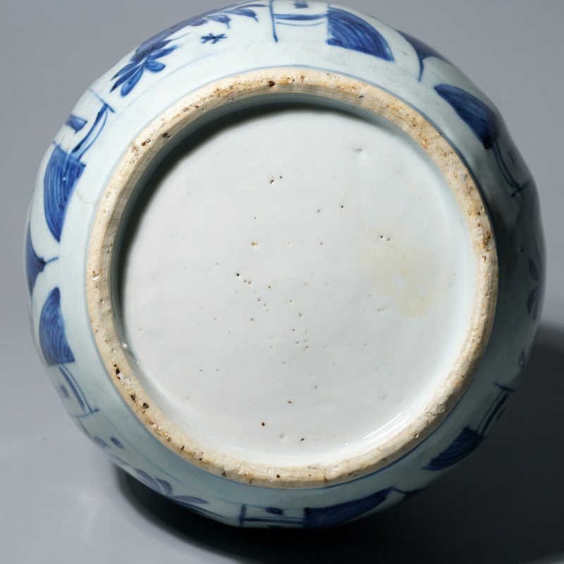 明万历 青花克拉克海马纹瓶 - 图11