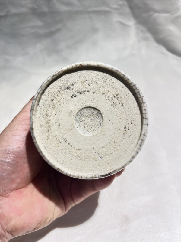 仿哥釉笔筒 - 图7