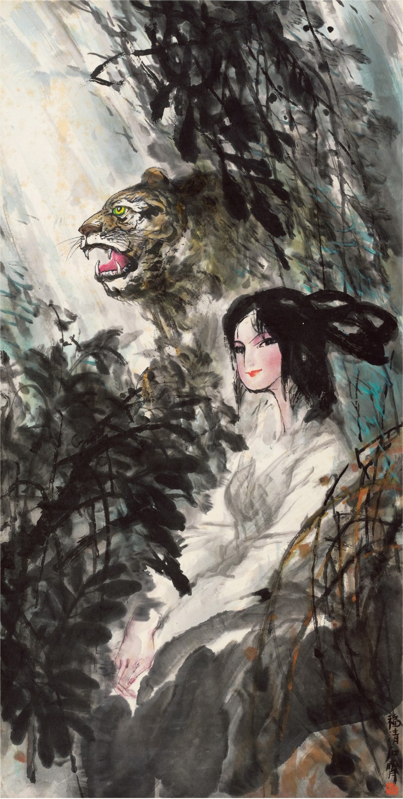 石齐（1939～ ）山鬼图