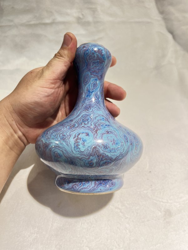 绞釉蒜头瓶 - 图4