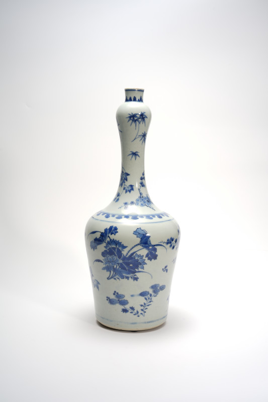 青花蒜头瓶摇铃尊 - 图3