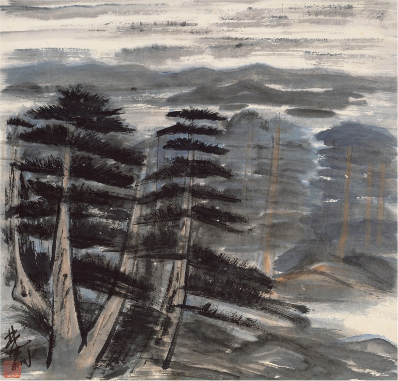 林风眠（1900～1991）松林远岫