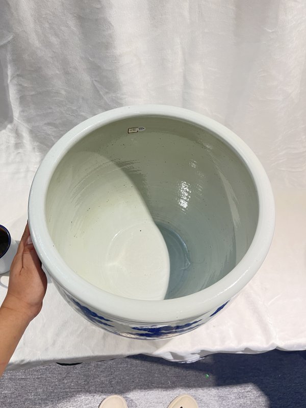 青花赶珠龙纹缸 - 图7