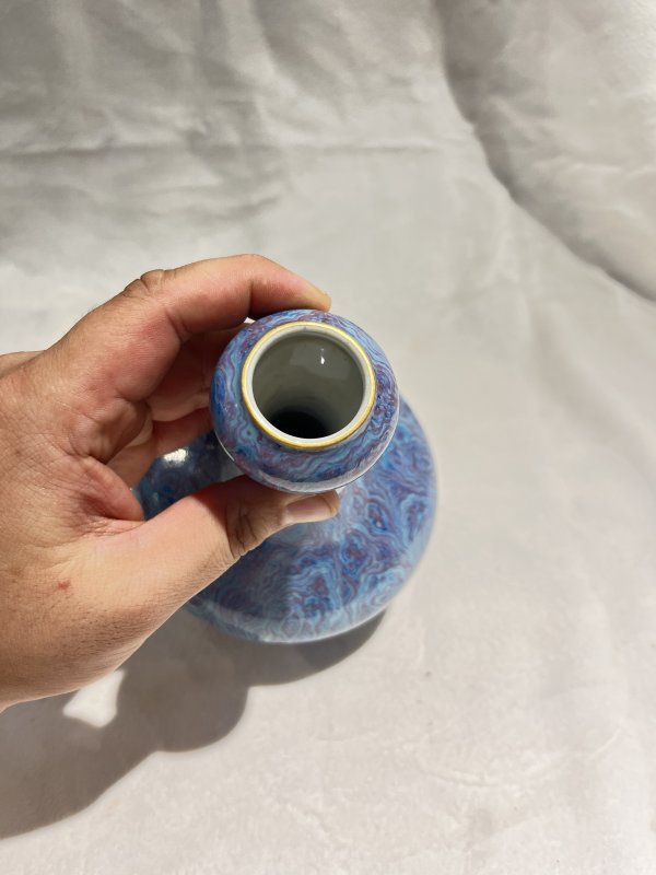 绞釉蒜头瓶 - 图6
