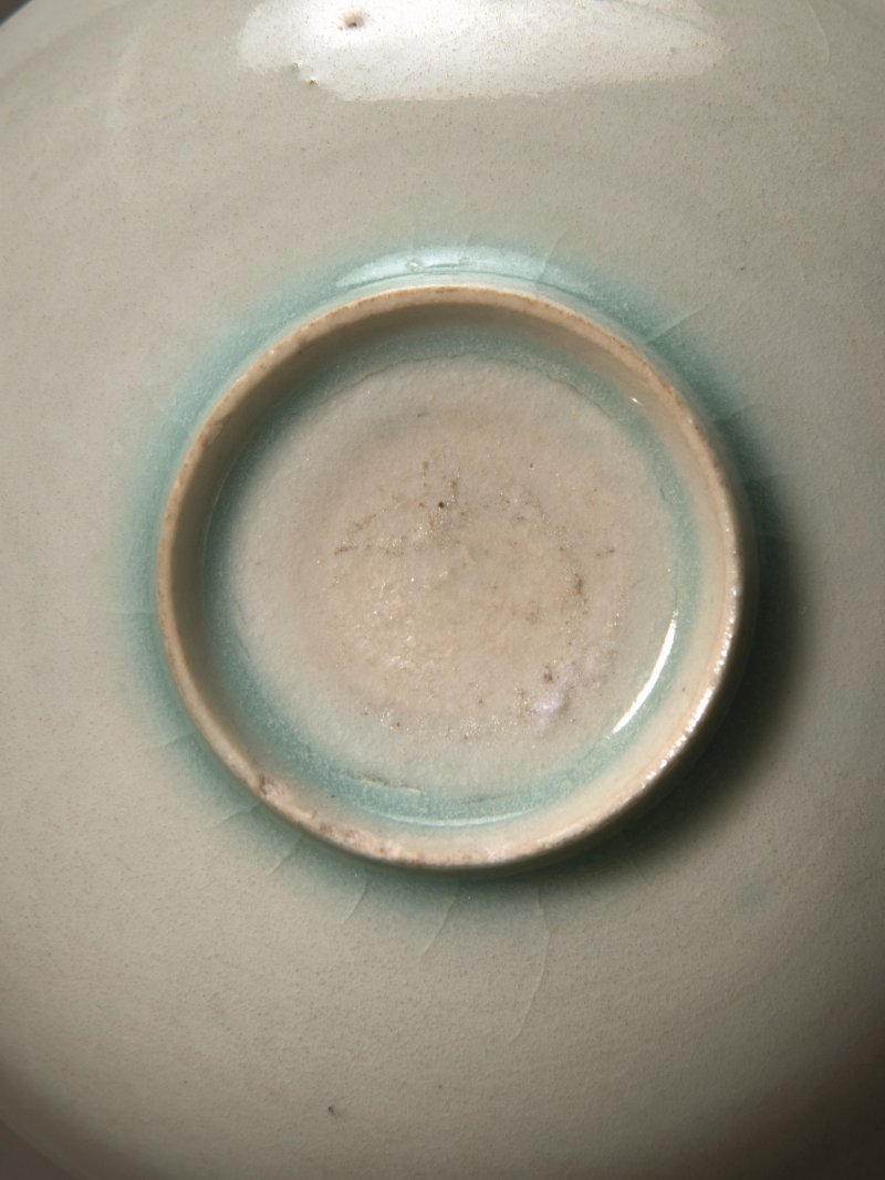明 湖田窑水波游鱼纹盏 - 图2