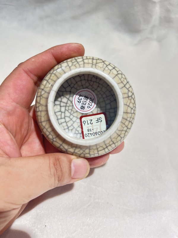 仿官釉、茶叶末釉水盂一组 - 图4