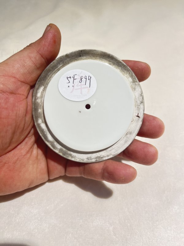 粉彩荷塘花鸟纹盖盒一套 - 图8