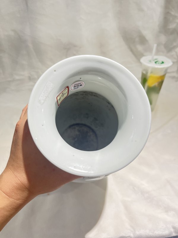 白釉刻瓷山水纹灯笼瓶 - 图7