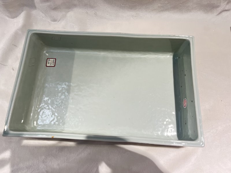 粉彩山石花鸟纹赏盆 - 图7
