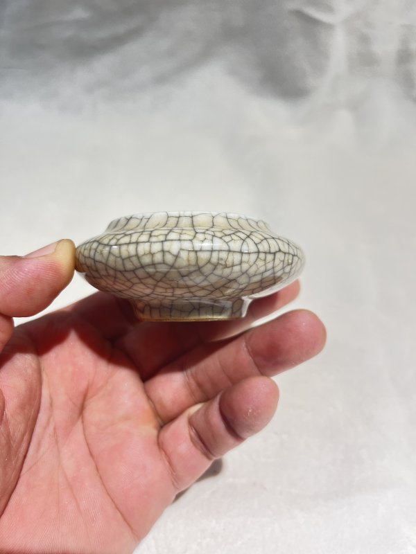 仿官釉、茶叶末釉水盂一组 - 图6