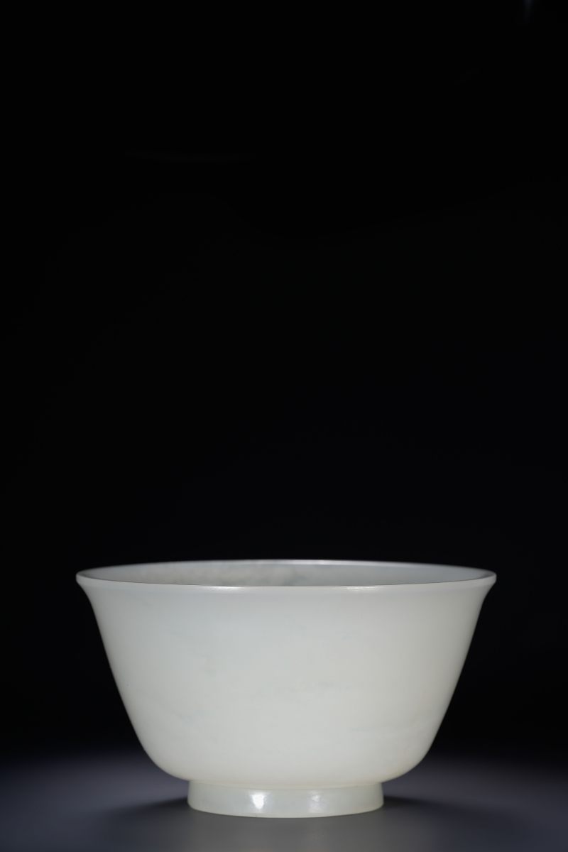 清中期 白玉碗 - 图3