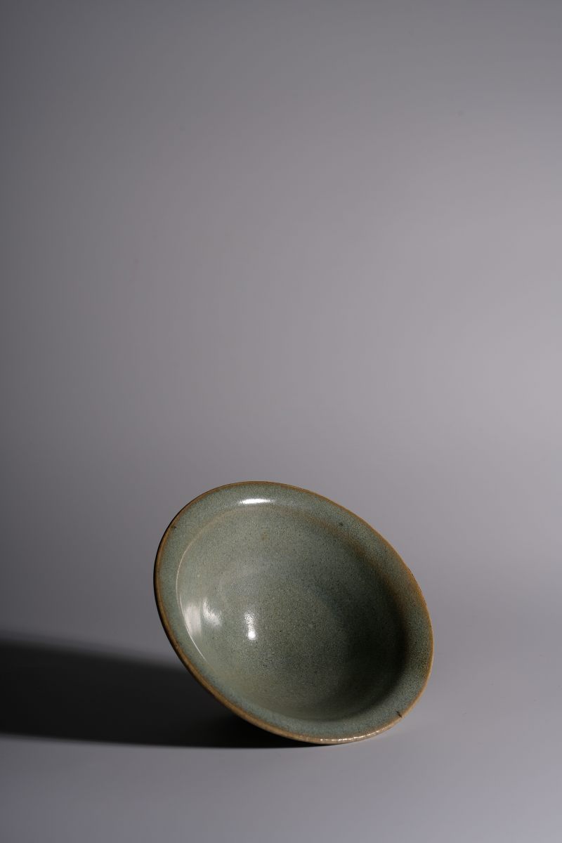 明 钧窑天蓝釉斗笠茶盏 - 图5