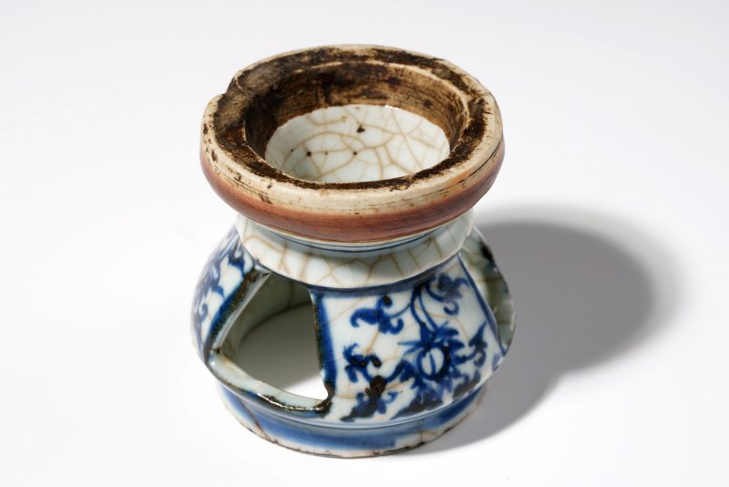 明空白期 青花器座 - 图9