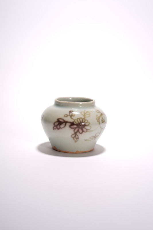 月影梅釉里红罐 - 图4