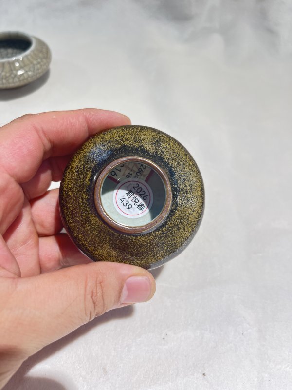 仿官釉、茶叶末釉水盂一组 - 图9