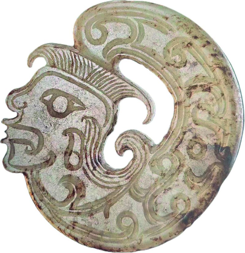 明 白玉褐沁三阳开泰镇纸 - 图12