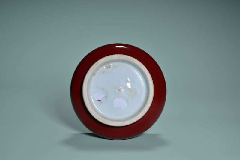 清中期 红釉炉 - 图3