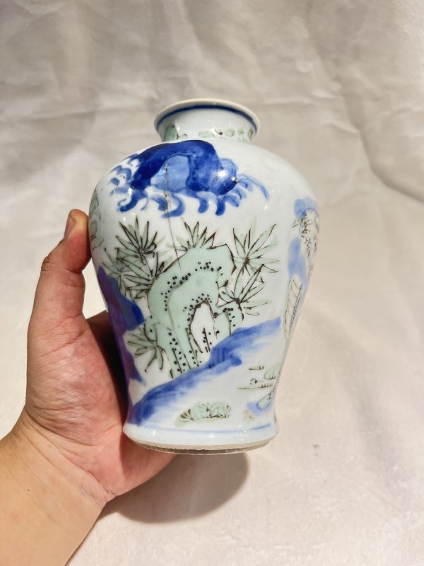 青花五彩瑞兽纹罐 - 图6