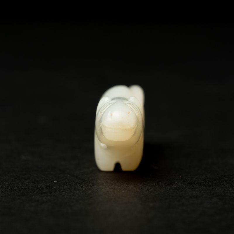    明 白玉瑞獸掛件 - 图4