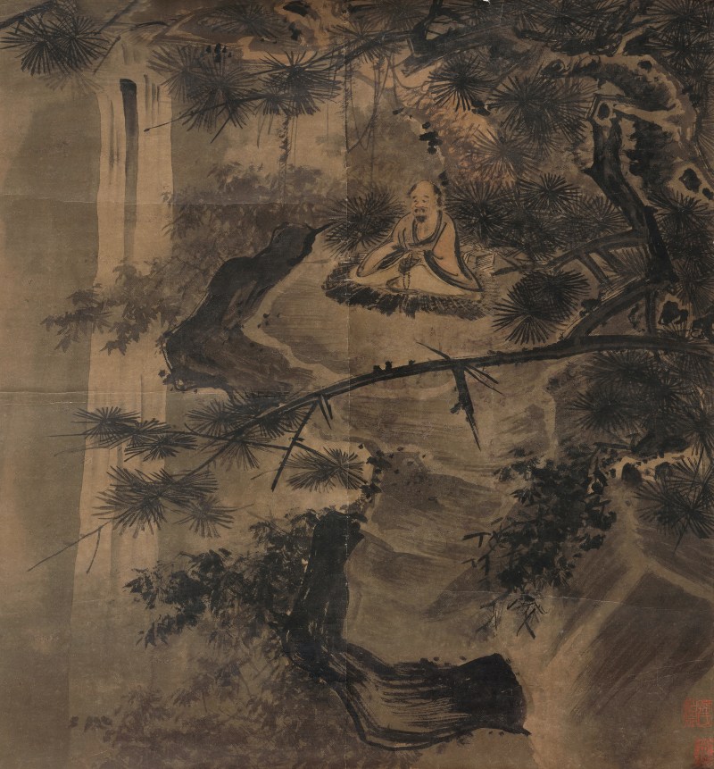 佚 名 松下观瀑 - 图2