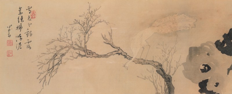 溥 儒 1896-1963 白孔雀 - 图2