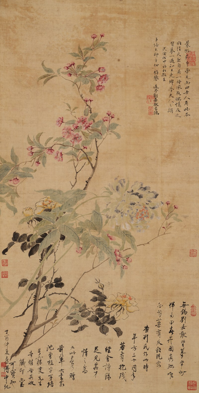 刘嘉猷（清） 花卉 - 图2
