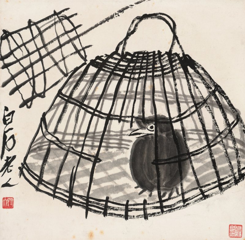 齐白石 1864-1957 八哥