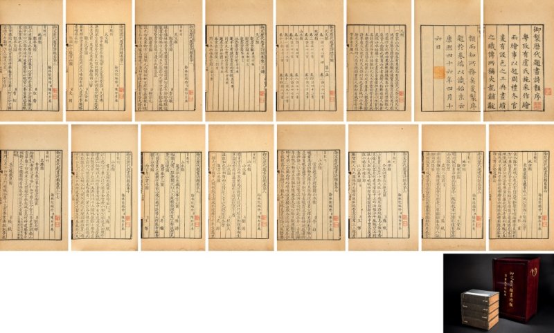 御定历代题画诗类一百二十卷