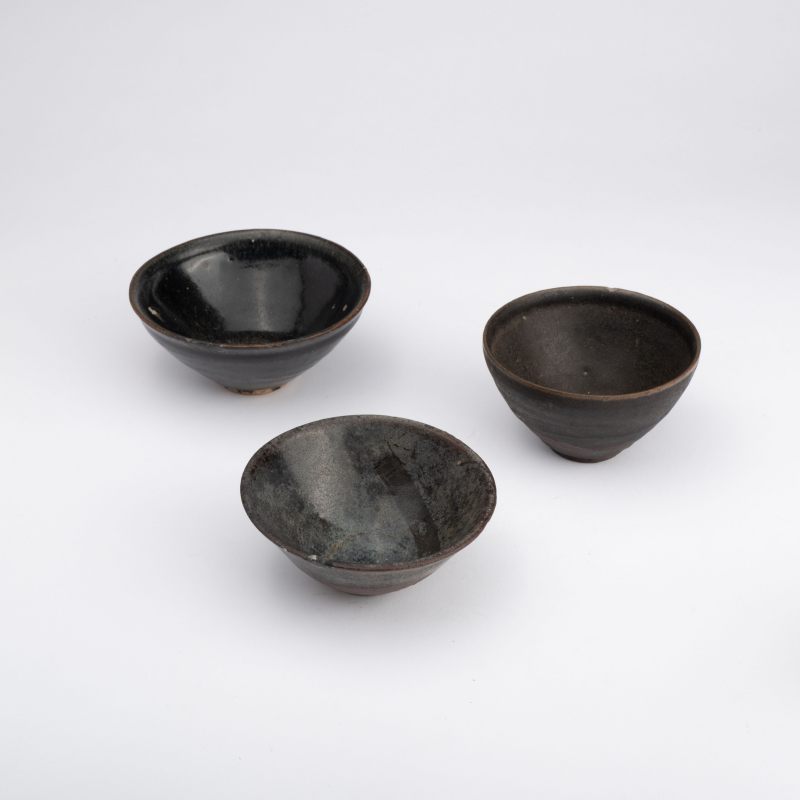    宋 四川窯黑釉盞三點