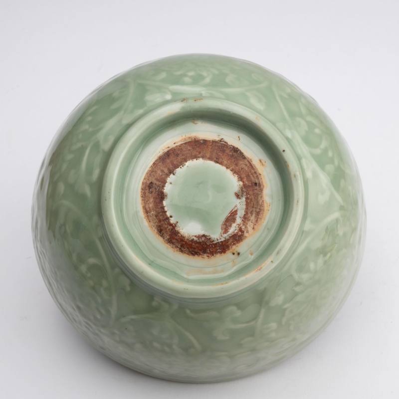    明 龍泉窯花卉大碗 - 图7