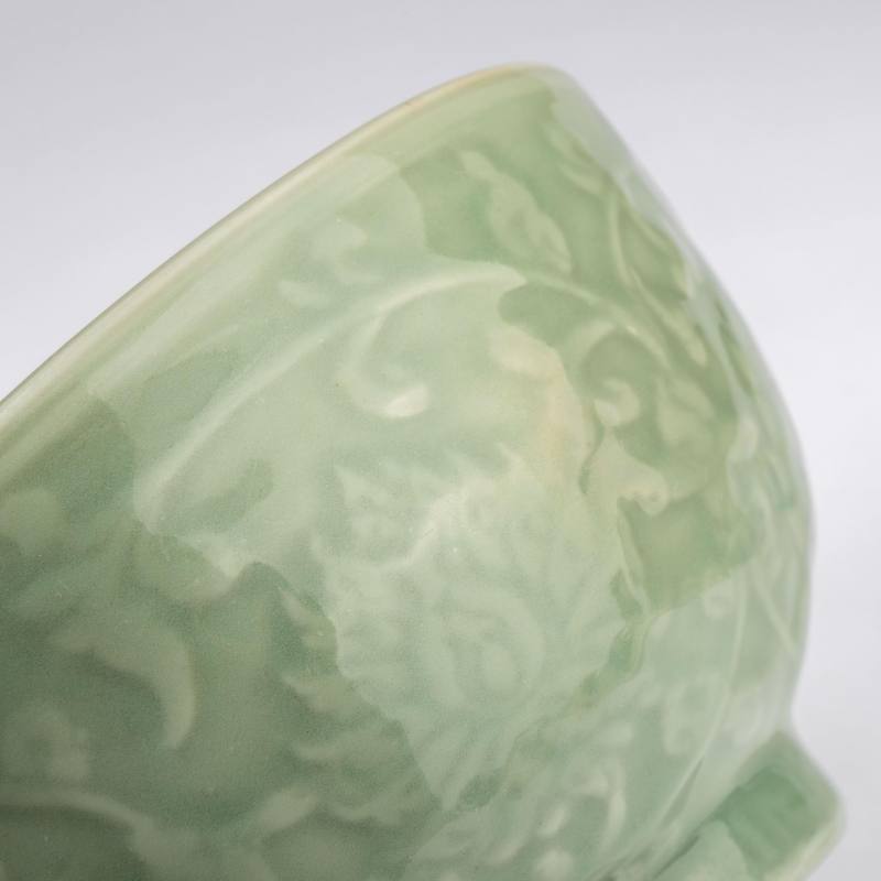    明 龍泉窯花卉大碗 - 图9