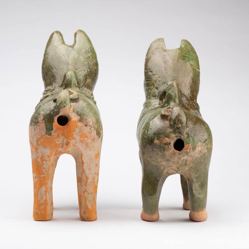    漢 綠釉犬兩點 - 图4