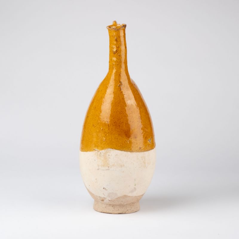    遼 黃釉皮囊壺 - 图5