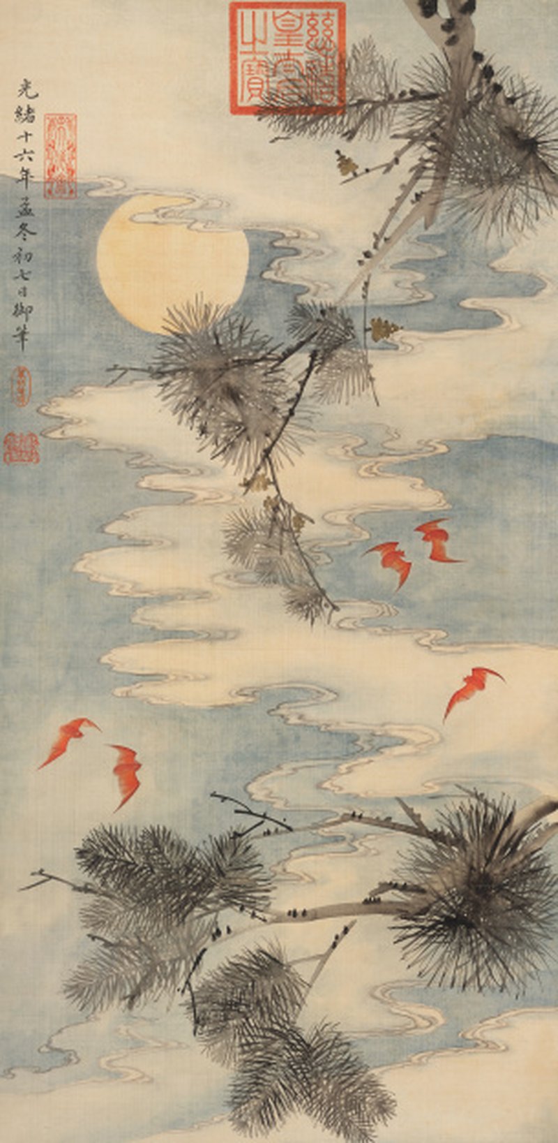 慈 禧（1835-1908） 五福捧寿
