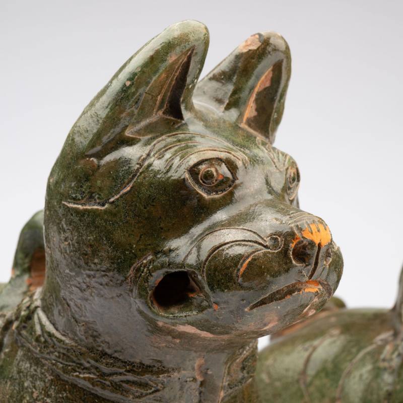    漢 綠釉犬兩點 - 图6